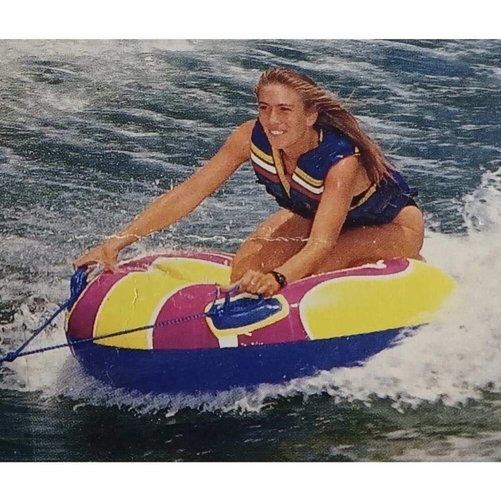 Vintage Intex Water Ski Tube 48" Towable Heavy Vinyl Preowned Great Condition - Picture 3 of 6